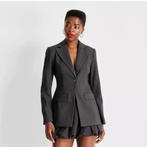 Women's Gray Blazer Jacket